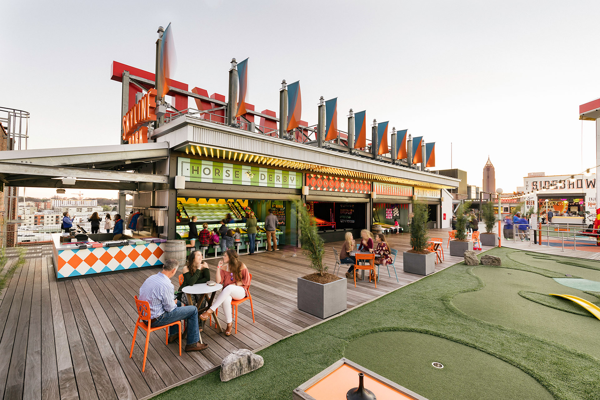 Ponce City Market Roof Top Games